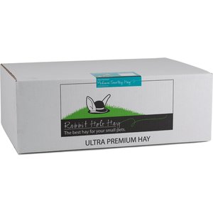 Rabbit Hole Hay Ultra Premium, Hand Packed Medium Timothy Hay Small Animal Food, 10-lb box