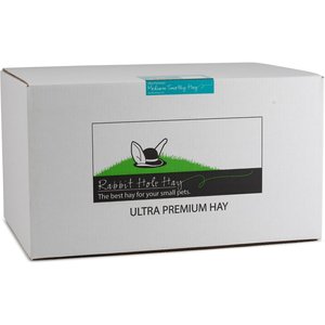 Rabbit Hole Hay Ultra Premium, Hand Packed Medium Timothy Hay Small Animal Food, 20-lb box