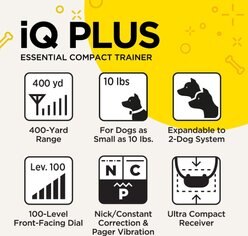 Dogtra iQ Plus Dog Training Collar, Black slide 2 of 9