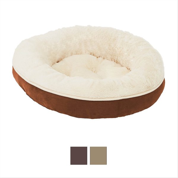 Wrangler Faux Suede Sherpa Trimmed Cuddler Covered Bed, Tan