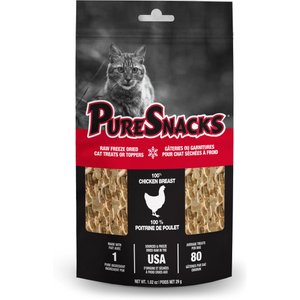 PureBites Freeze Dried Skin & Coat Chicken Omega 3 Value Size Cat Treats, 1.09 oz.