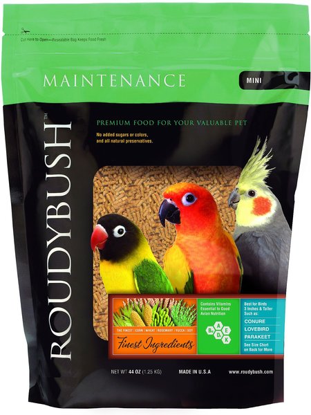 Roudybush parrot clearance food