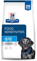 Hill's Prescription Diet d/d Skin/Food Sensitivities Potato & Salmon Recipe Dry Dog Food, 25-lb bag