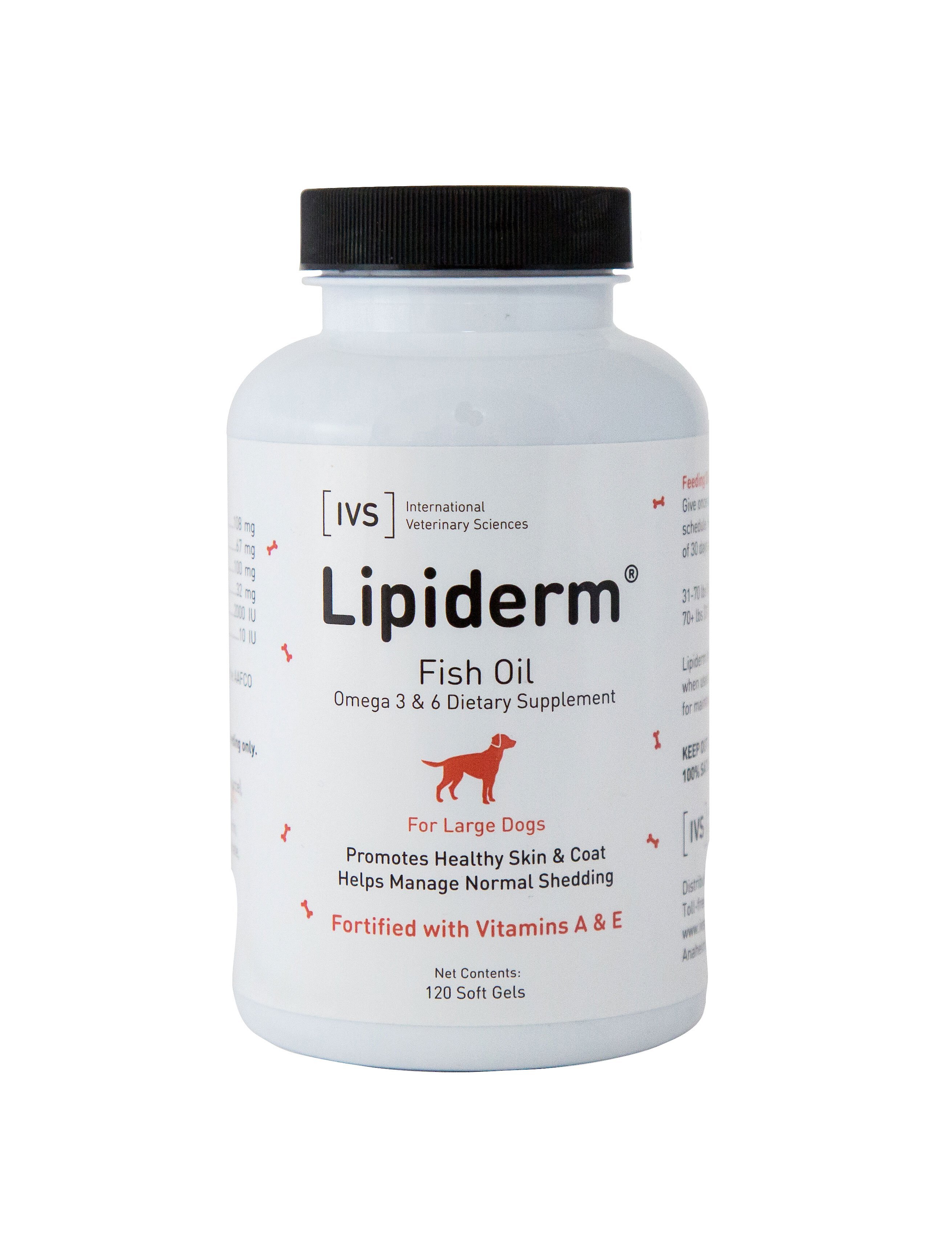 INTERNATIONAL VETERINARY SCIENCES Lipiderm Fish Oil Omega 3 & 6 Dog