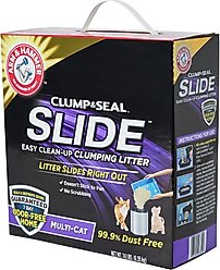 Arm & Hammer Litter Slide Multi-Cat Scented Clumping Clay Cat Litter, 14-lb box slide 1 of 8