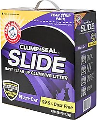 Arm & Hammer Litter Slide Multi-Cat Scented Clumping Clay Cat Litter, 28-lb box slide 1 of 9