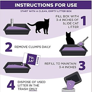 Arm & Hammer Litter Slide Multi-Cat Scented Clumping Clay Cat Litter, 28-lb box