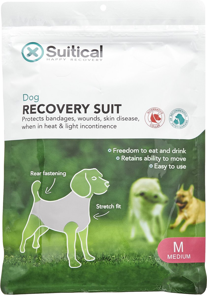 SUITICAL Recovery Suit for Dogs, Pink Camo, Medium 
