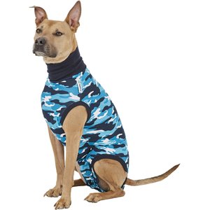 Suitical Recovery Suit for Dogs, Blue Camo, Medium +