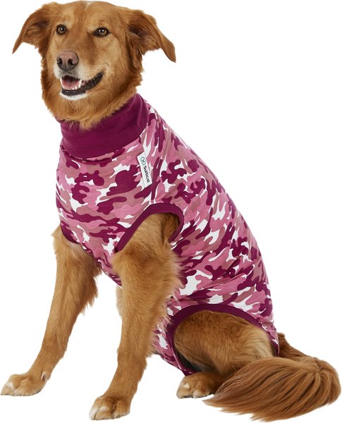 Suitical Recovery Suit for Dogs, Pink Camo, Large slide 1 of 8