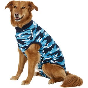 Suitical Recovery Suit for Dogs, Blue Camo, Large