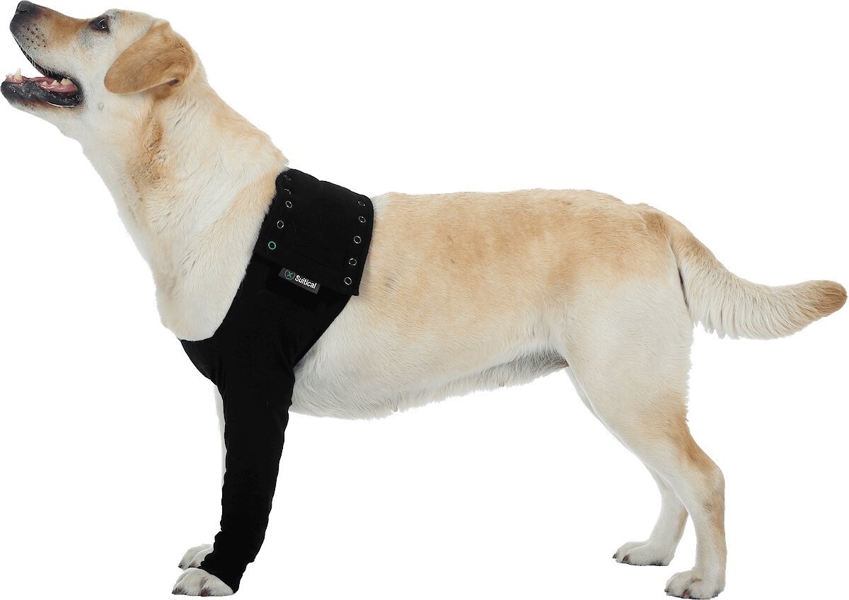 SUITICAL Recovery Sleeve for Dogs, Black, XX-Large 