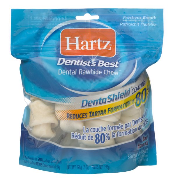 hartz dentist's best dental rawhide chew