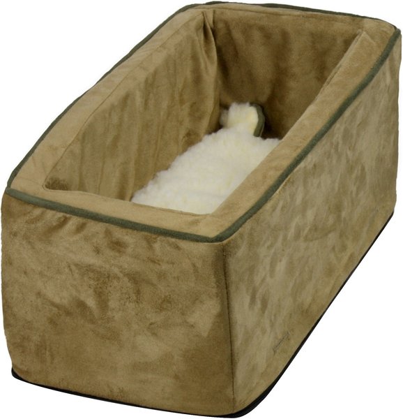Snoozer Pet Products Luxury Microfiber Console Dog & Cat Car Seat, Camel, Small slide 1 of 3