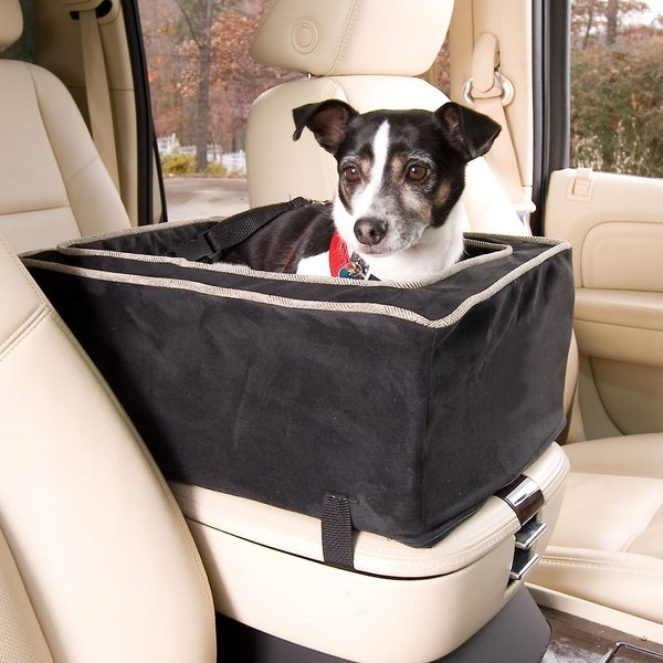 Snoozer Pet Products Luxury Microfiber Console Dog & Cat Car Seat, Black, Small slide 1 of 4