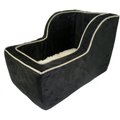 Snoozer Pet Products Luxury Microfiber High Back Console Dog & Cat Car Seat, Black, X-Large