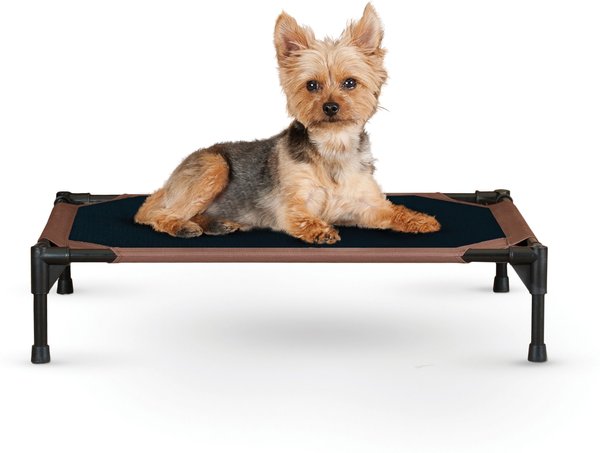 K&H Pet Products Original Pet Cot Elevated Pet Bed, Chocolate, Small slide 1 of 12