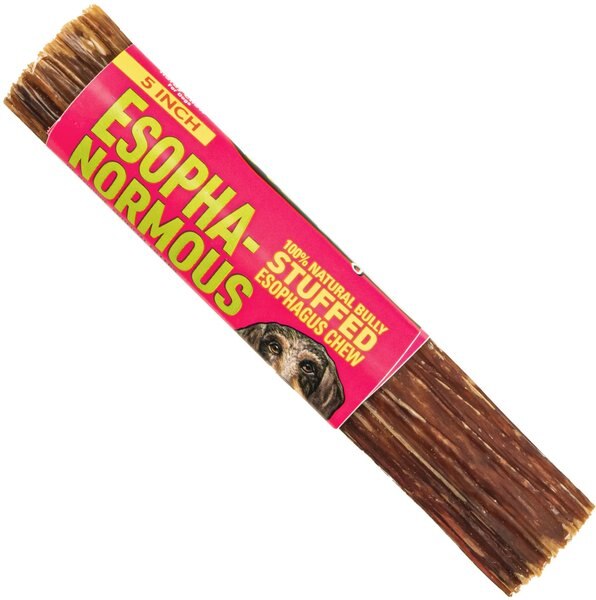 Etta Says! Esophanormous 5-inch Beef & Sweet Potato Bully Stick Dog Chew Treats