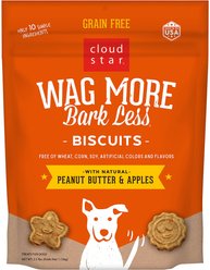 Cloud Star Wag More Bark Less Grain-Free Peanut Butter & Apples Flavor Dog Treats