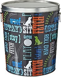 Paw Prints Pet Food Storage Bin, Word Design,15-lb slide 1 of 2