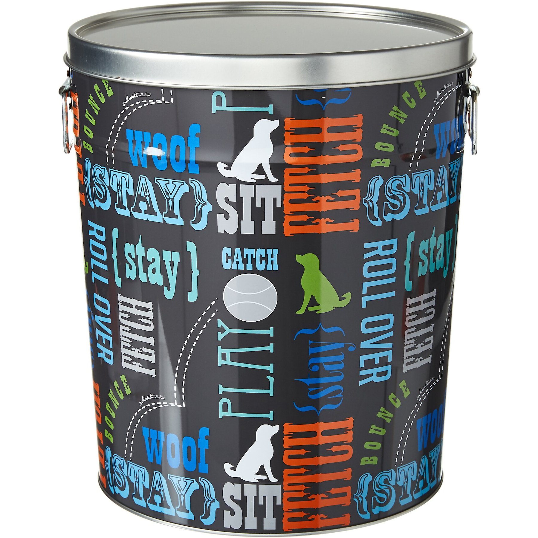 PAW PRINTS Pet Food Storage Bin Word Design 15 lb Chewy