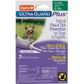 Hartz UltraGuard Plus Flea & Tick Spot Treatment for Dogs & Puppies, 5-14 lbs, 3 Doses (3-mos. supply)