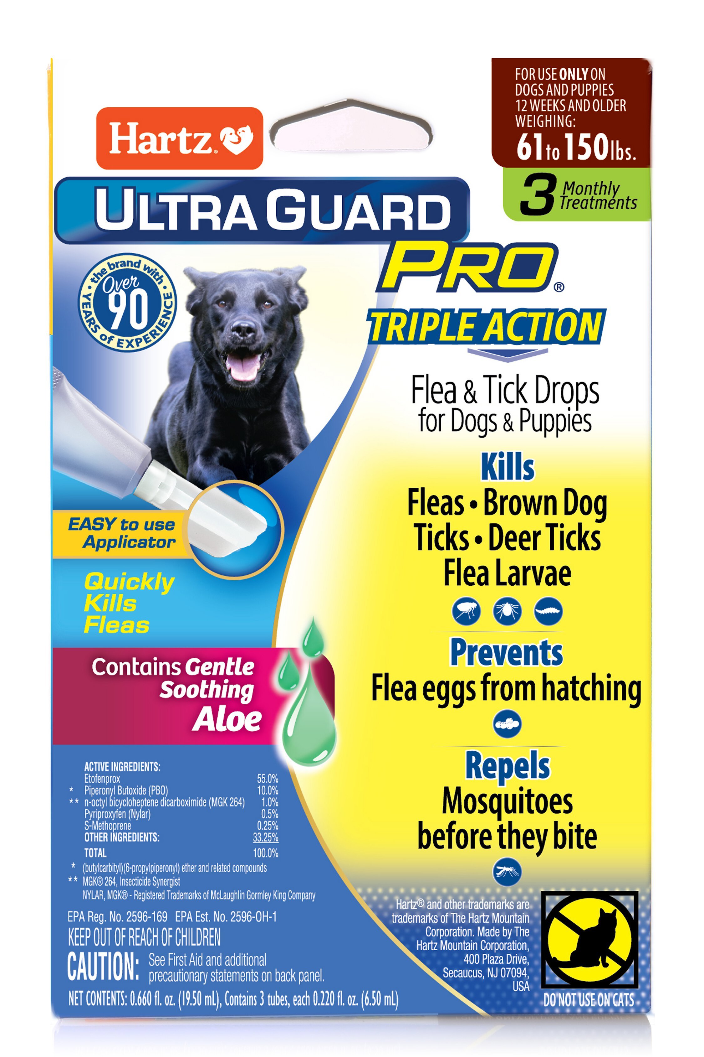 Natural Chemistry Flea & Tick Spot Treatment for Dogs under 25 lbs 1 Month Prevention