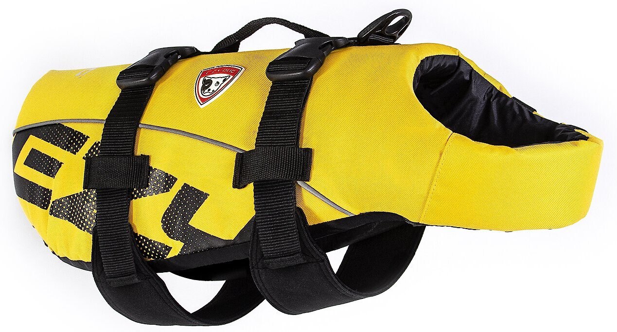 EZYDOG Doggy Flotation Device Life Jacket, Yellow, Medium