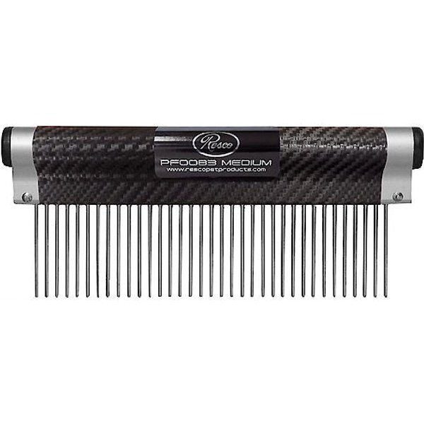 RESCO Wrap Comb for Dogs, Cats & Small Pets, Medium 1.5in Pin, Carbon