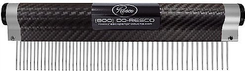 Resco Wrap Comb for Dogs, Cats & Small Pets, Combo 1-in Pin, Carbon Fiber slide 1 of 3