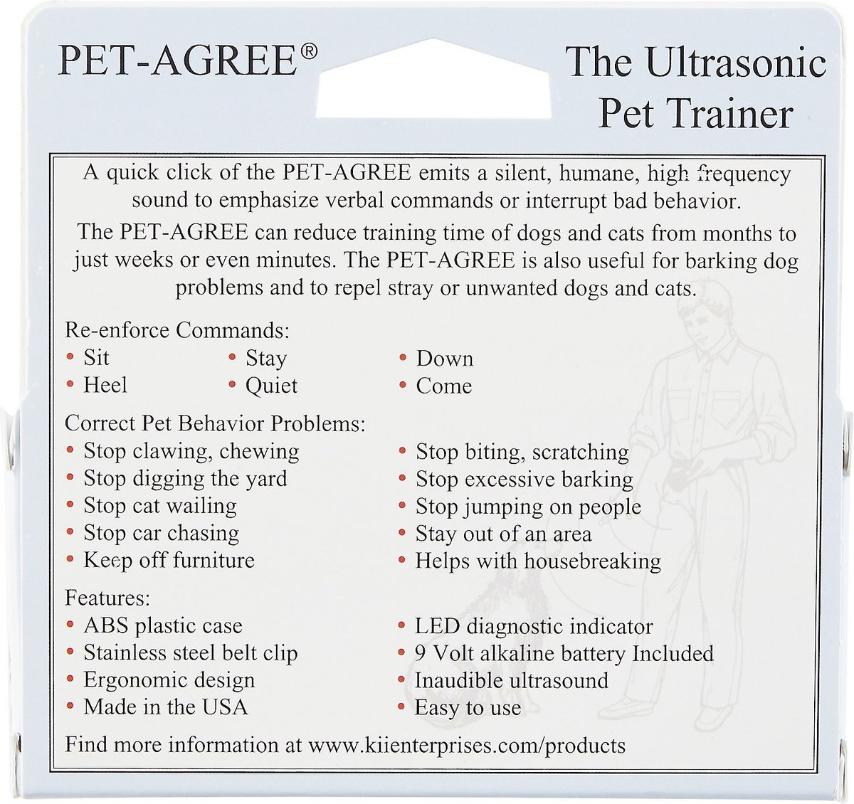 Ultrasonic clearance cat trainer