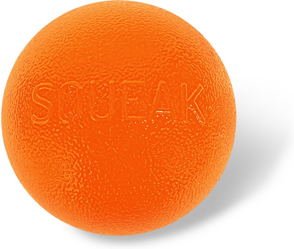 Indestructible dog clearance ball orange