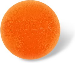 Planet Dog Orbee-Tuff Squeak Ball Tough Dog Chew Toy, Orange