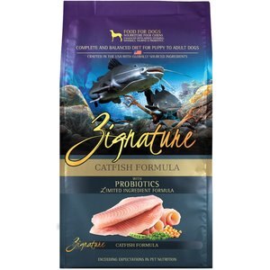 Zignature Catfish Limited Ingredient Formula Grain-Free Dry Dog Food, 4-lb bag