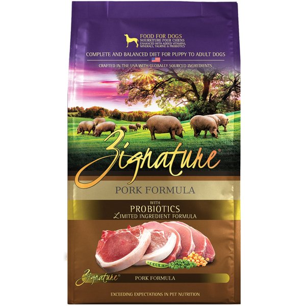 ZIGNATURE Pork Limited Ingredient Formula Dry Dog Food, 25lb bag