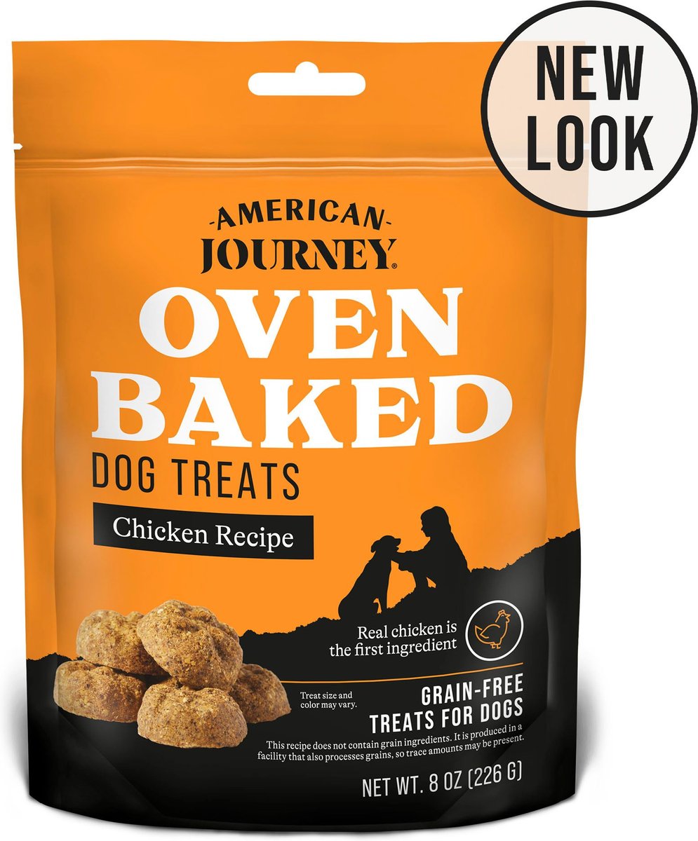 American Journey Chicken Recipe Grain-Free Oven Baked Crunchy Biscuit Dog Treats