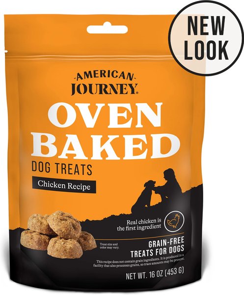 American Journey Chicken Recipe Grain-Free Oven Baked Crunchy Biscuit Dog Treats, 16-oz bag slide 1 of 7