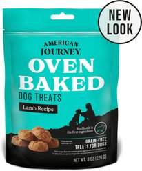 American Journey Lamb Recipe Grain-Free Oven Baked Crunchy Biscuit Dog Treats, 8-oz bag