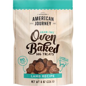 American Journey Lamb Recipe Grain-Free Oven Baked Crunchy Biscuit Dog Treats, 8-oz bag