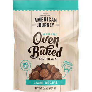 American Journey Lamb Recipe Grain-Free Oven Baked Crunchy Biscuit Dog Treats, 16-oz bag