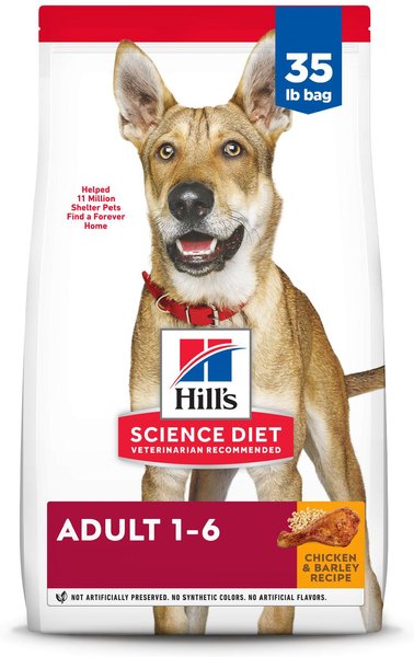 Hill's Science Diet Adult Chicken & Barley Recipe Dry Dog Food, 35-lb bag slide 1 of 10