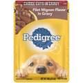Pedigree Choice Cuts Filet Mignon Flavor in Gravy Adult Wet Dog Food, 3.5-oz, case of 16
