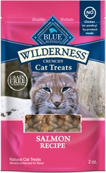 Blue Buffalo Wilderness Salmon Formula Crunchy Grain-Free Cat Treats, 2-oz bag