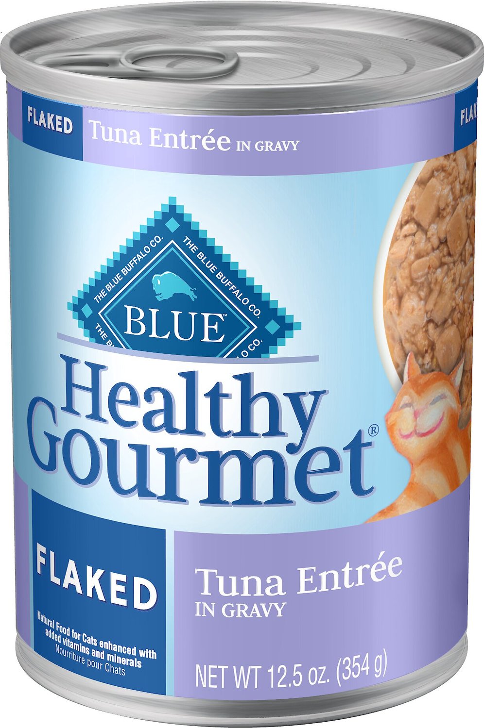 BLUE BUFFALO Healthy Gourmet Flaked Tuna Canned Cat Food, 12.5oz, case