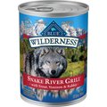Blue Buffalo Wilderness Snake River Grill Trout, Venison & Rabbit Formula Grain-Free Canned Dog Food, 12.5-oz, case of 12