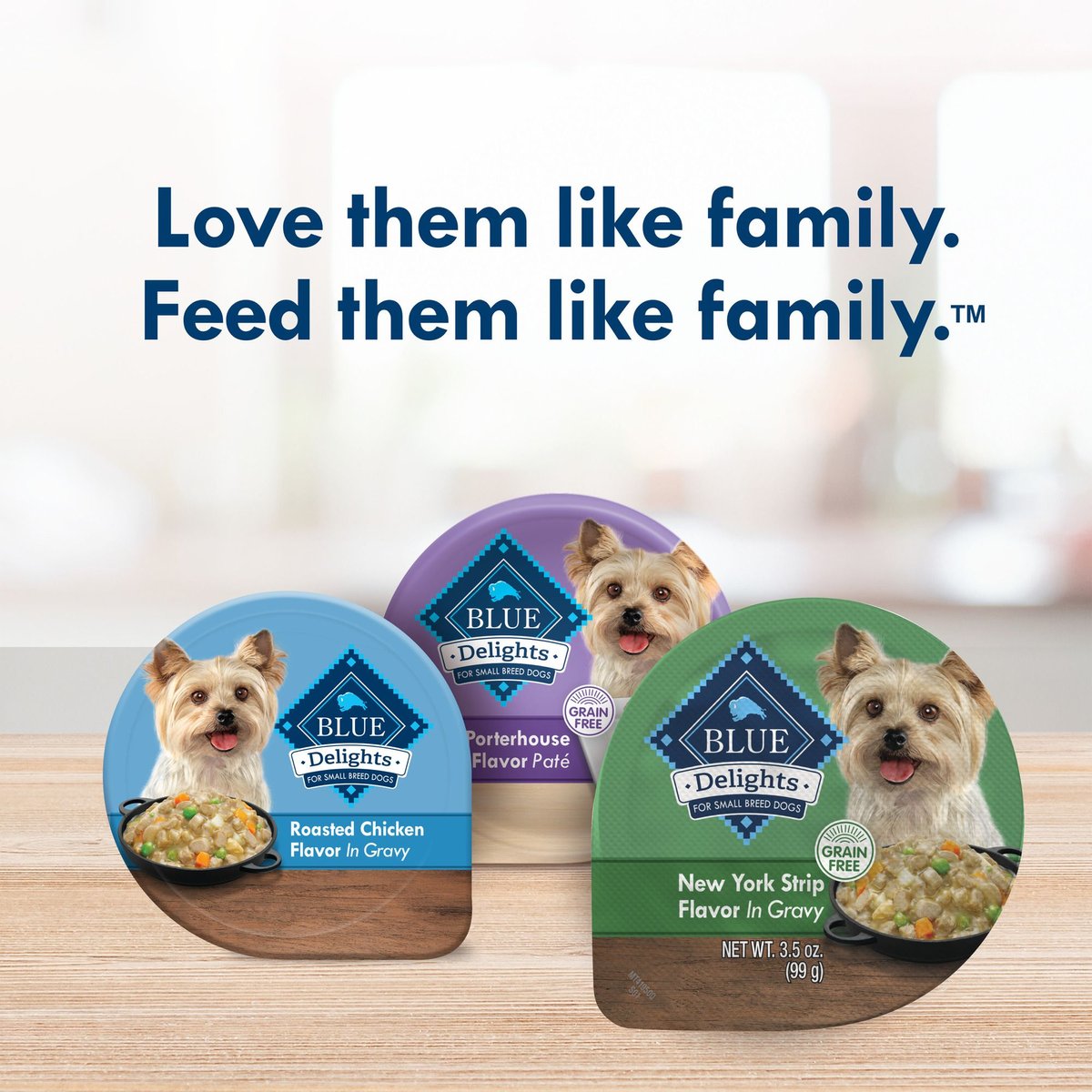 Blue Buffalo Divine Delights New York Strip Flavor Hearty Gravy Dog Food Trays