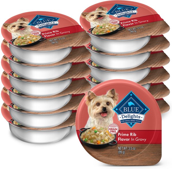 Blue Buffalo Divine Delights Prime Rib Flavor Hearty Gravy Dog Food Trays, 3.5-oz, case of 12 slide 1 of 10