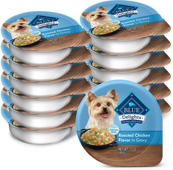 Blue Buffalo Divine Delights Roasted Chicken Flavor Hearty Gravy Dog Food Trays, 3.5-oz, case of 12 slide 1 of 10