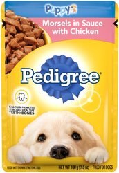 Pedigree Choice Cuts Puppy Morsels in Sauce With Chicken Wet Dog Food