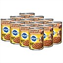 Pedigree Chopped Ground Dinner Filet Mignon & Bacon Flavor Adult Canned Wet Dog Food, 13.2-oz can, case of 12